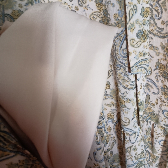 Uniqlo Long Sleeve Paisley Printed Dress Size Large - Picture 8 of 11